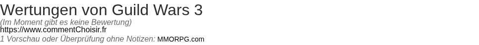 Ratings Guild Wars 3