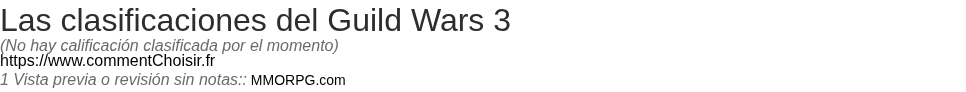Ratings Guild Wars 3