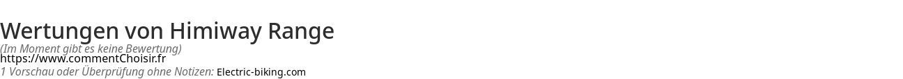 Ratings Himiway Range