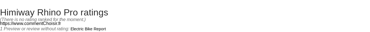 Ratings Himiway Rhino Pro