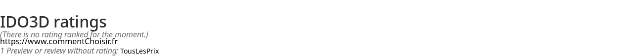 Ratings IDO3D