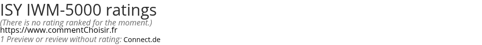 Ratings ISY IWM-5000