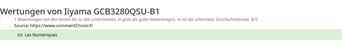 Ratings Iiyama GCB3280QSU-B1