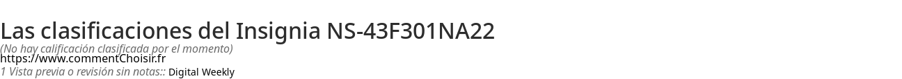 Ratings Insignia NS-43F301NA22