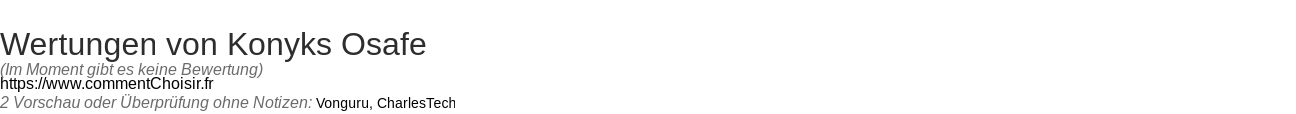 Ratings Konyks Osafe