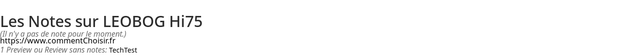 Ratings LEOBOG Hi75