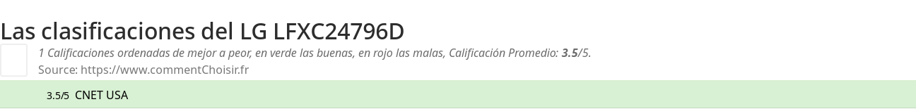 Ratings LG LFXC24796D