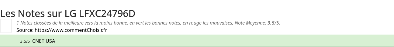 Ratings LG LFXC24796D