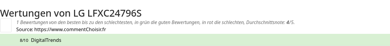 Ratings LG LFXC24796S