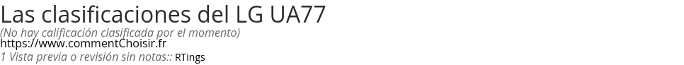 Ratings LG UA77