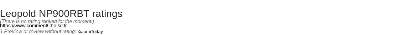 Ratings Leopold NP900RBT