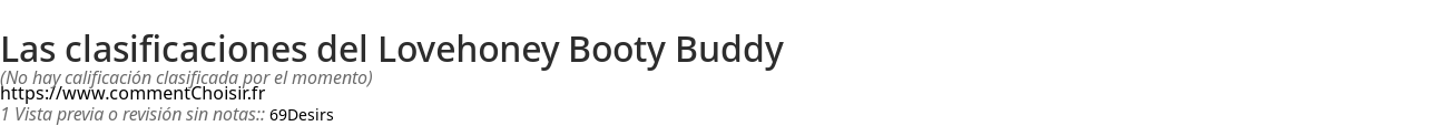 Ratings Lovehoney Booty Buddy