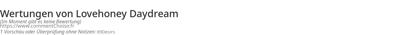 Ratings Lovehoney Daydream