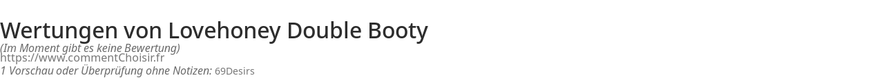Ratings Lovehoney Double Booty