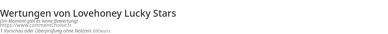 Ratings Lovehoney Lucky Stars