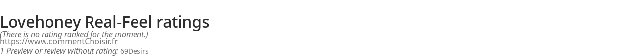 Ratings Lovehoney Real-Feel