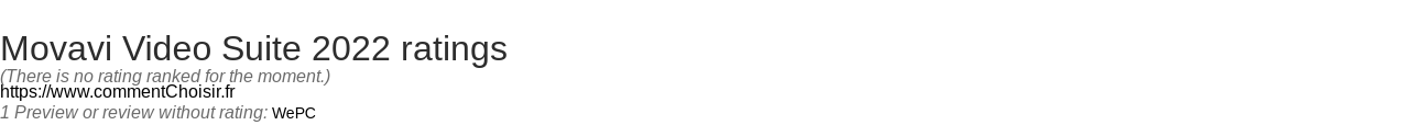 Ratings Movavi Video Suite 2022