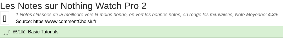 Ratings Nothing Watch Pro 2