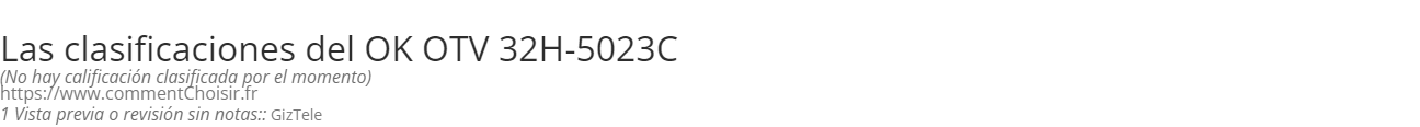Ratings OK OTV 32H-5023C