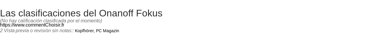 Ratings Onanoff Fokus
