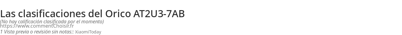 Ratings Orico AT2U3-7AB