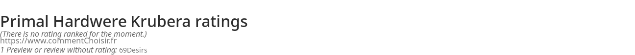 Ratings Primal Hardwere Krubera