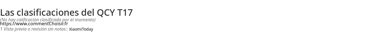Ratings QCY T17