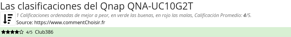 Ratings Qnap QNA-UC10G2T