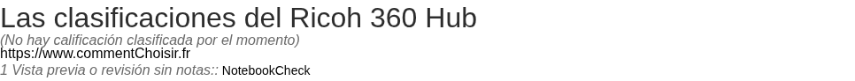 Ratings Ricoh 360 Hub