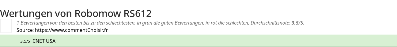 Ratings Robomow RS612