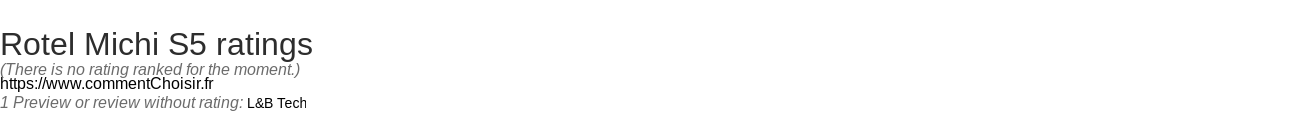Ratings Rotel Michi S5