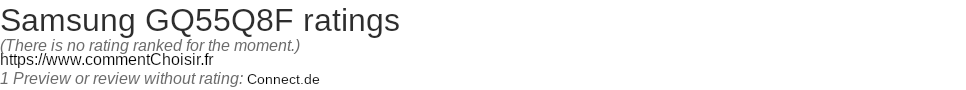 Ratings Samsung GQ55Q8F