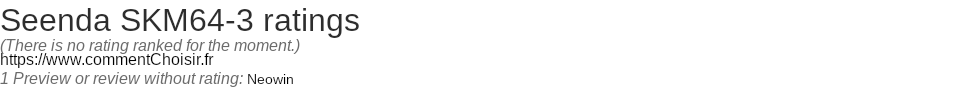 Ratings Seenda SKM64-3