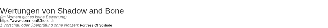 Ratings Shadow and Bone