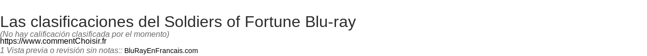 Ratings Soldiers of Fortune Blu-ray