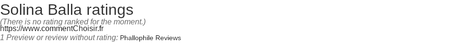 Ratings Solina Balla