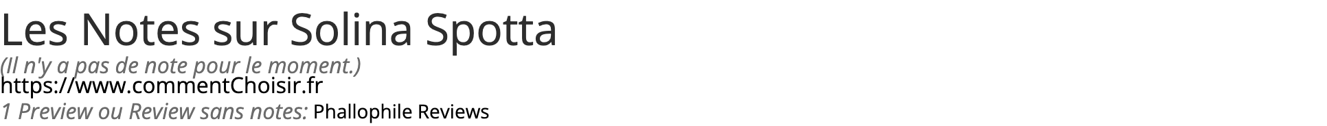 Ratings Solina Spotta