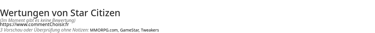 Ratings Star Citizen