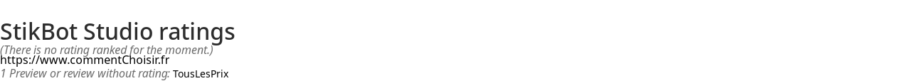 Ratings StikBot Studio