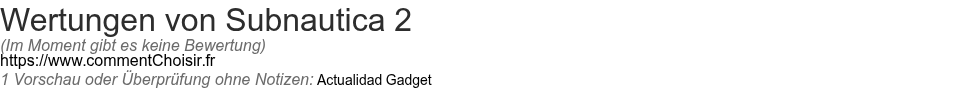Ratings Subnautica 2