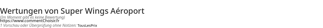 Ratings Super Wings Aroport
