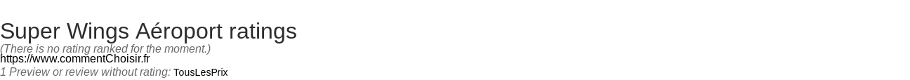 Ratings Super Wings Aroport