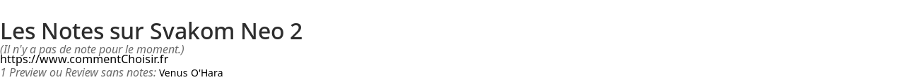 Ratings Svakom Neo 2
