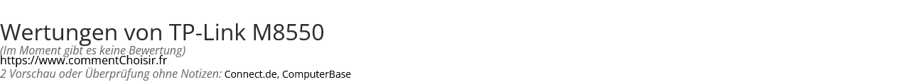 Ratings TP-Link M8550