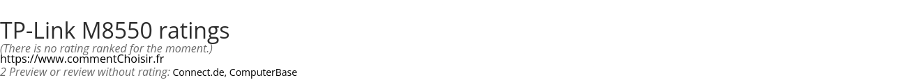 Ratings TP-Link M8550