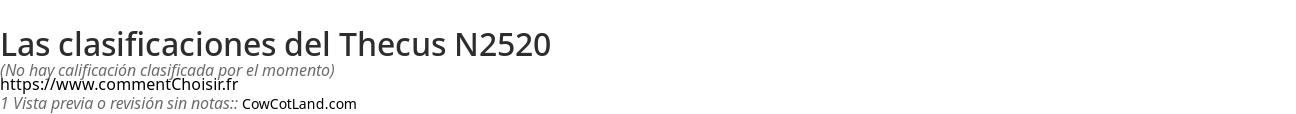 Ratings Thecus N2520
