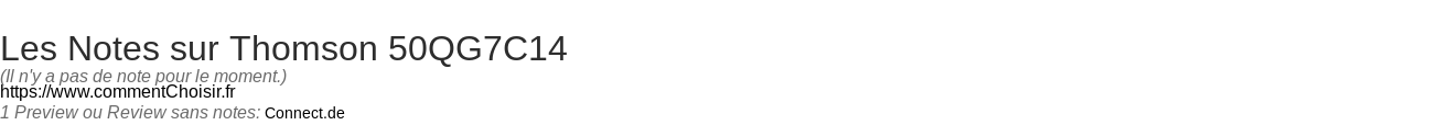 Ratings Thomson 50QG7C14