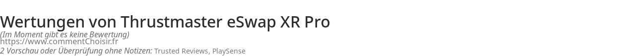 Ratings Thrustmaster eSwap XR Pro