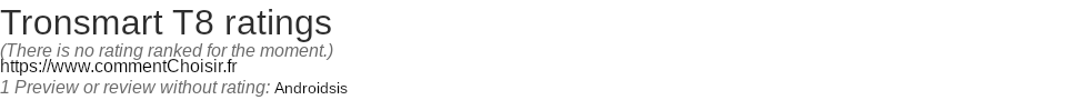 Ratings Tronsmart T8