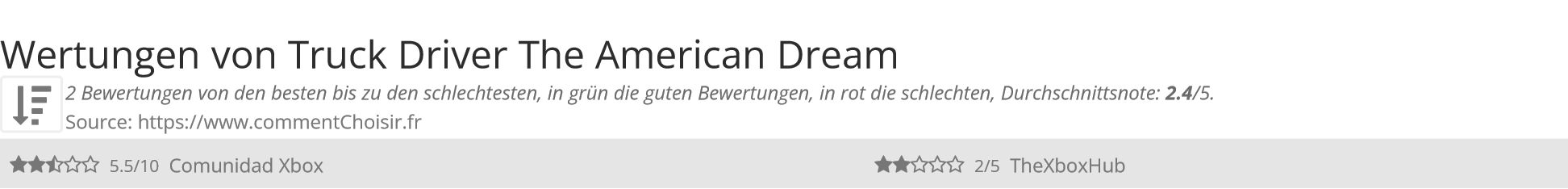 Ratings Truck Driver The American Dream